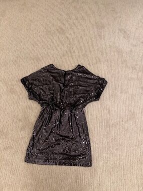 Xscape Black Sequin Mini Dress